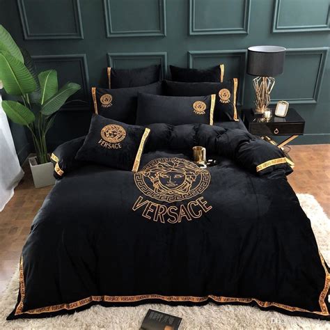 versace replica king size bedding|versace king size bedding set.